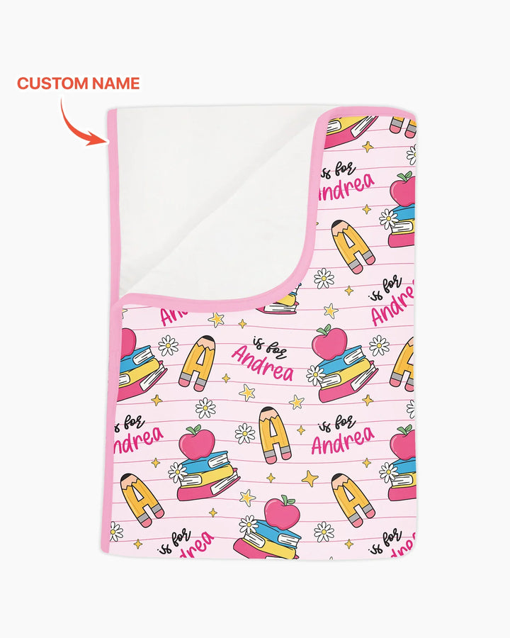First Day of School Bamboo Blanket