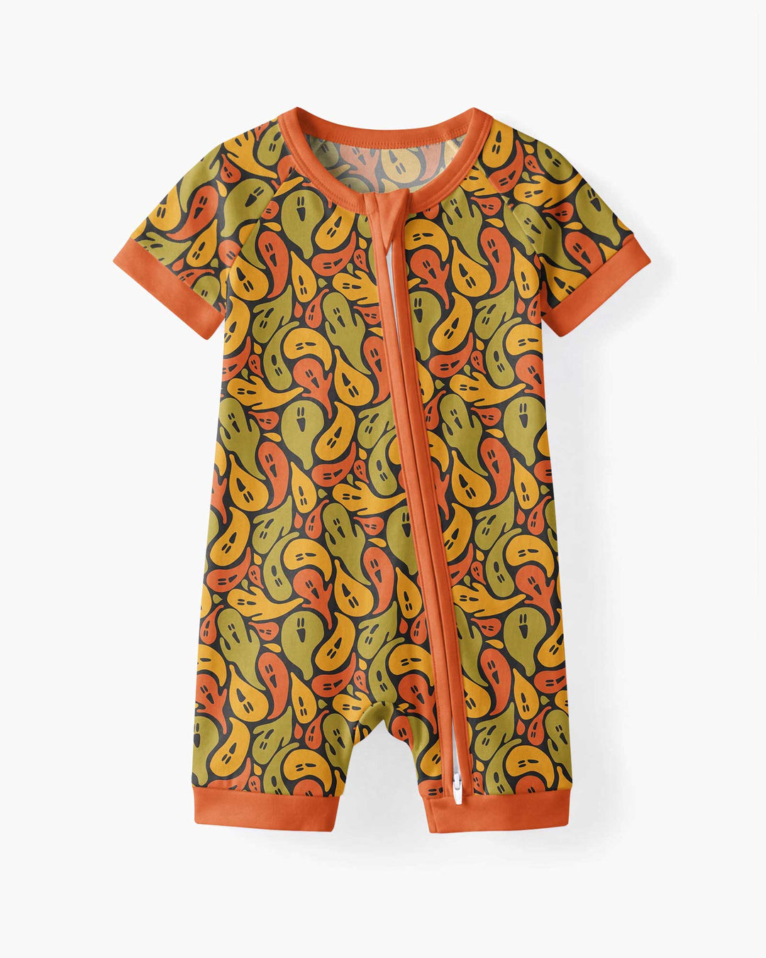 Retro Haunts & Happy Boos Bamboo Shorty Zippy