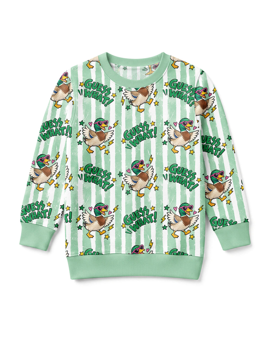 Guess What Mallard Butt Bamboo Crewneck Sweatshirt