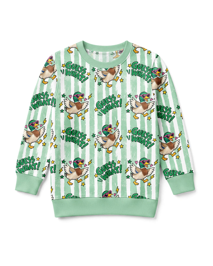 Guess What Mallard Butt Bamboo Crewneck Sweatshirt