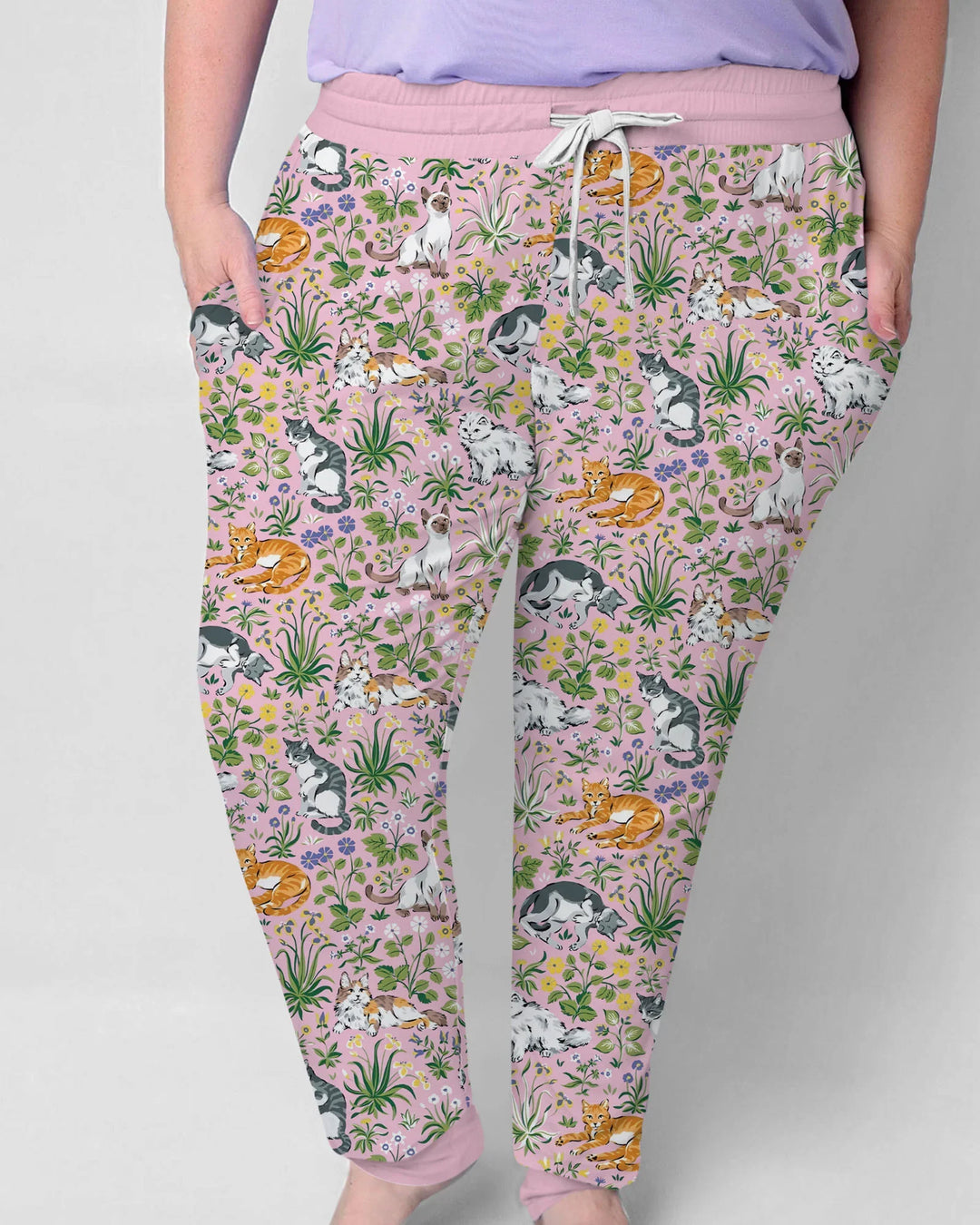 Kitten Garden Family Matching Bamboo Women Pajama Set