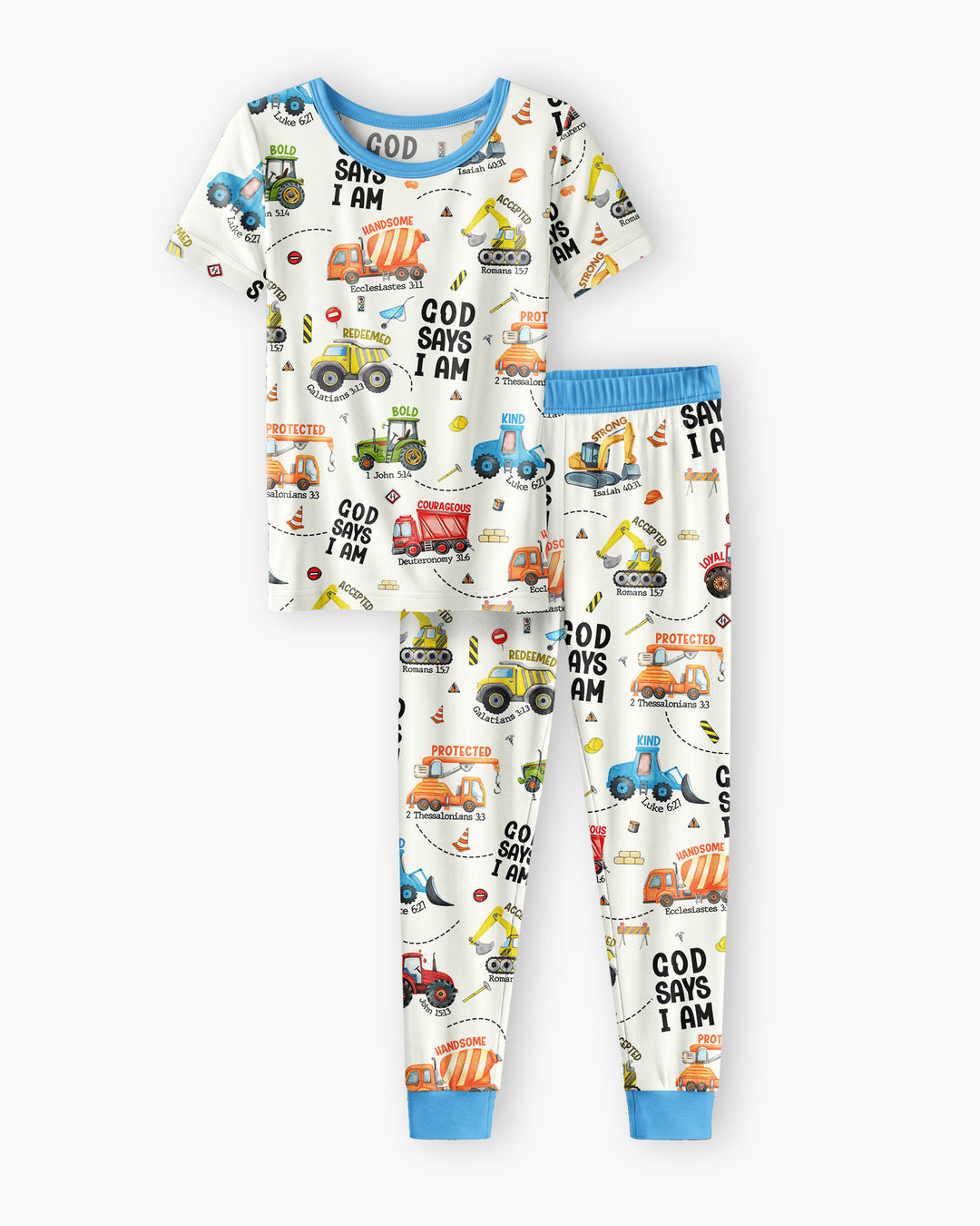 God Says I Am Bamboo Two Piece Short Sleeve Pyjamas Set