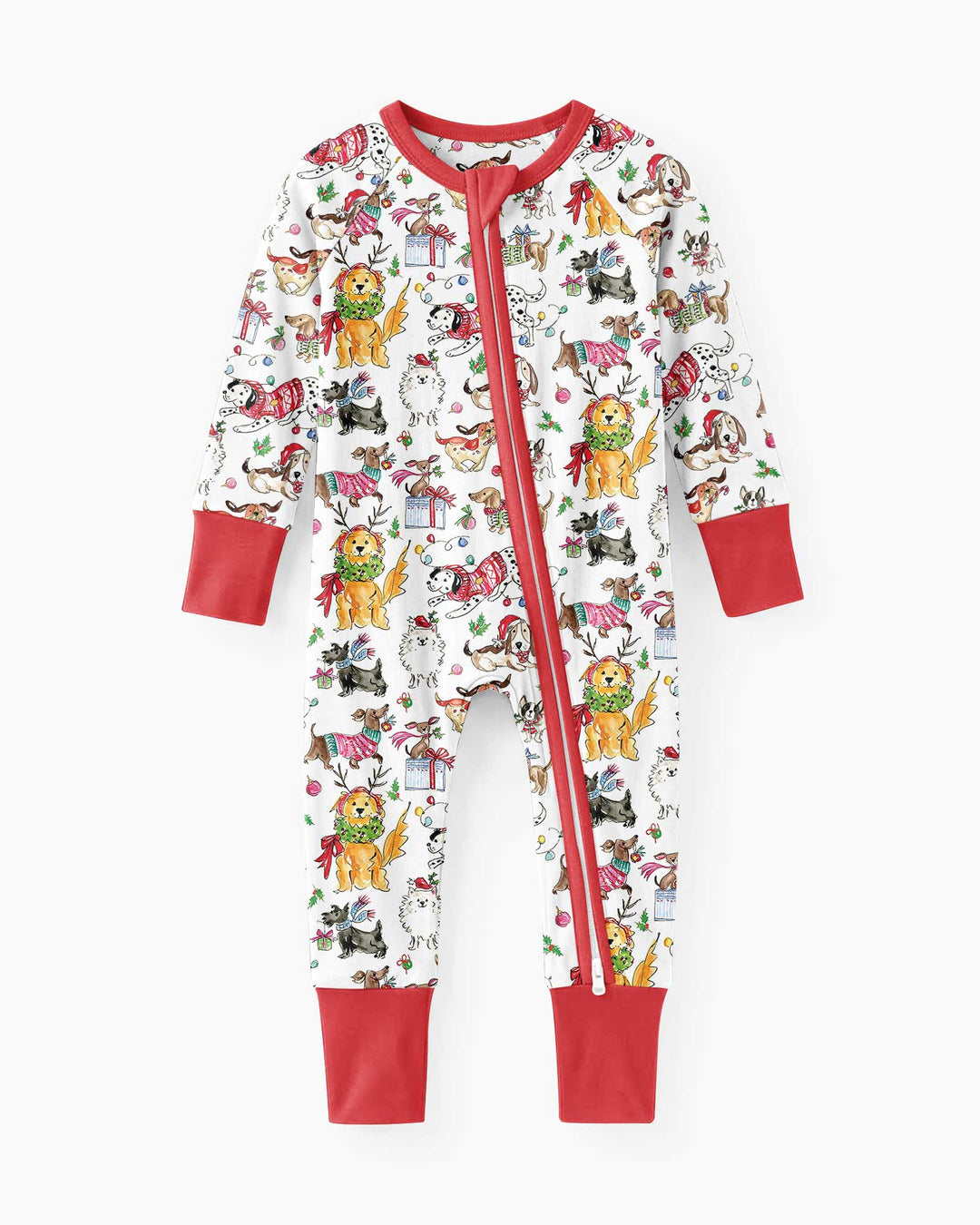 Festive Christmas Pups Bamboo Convertible Zippy