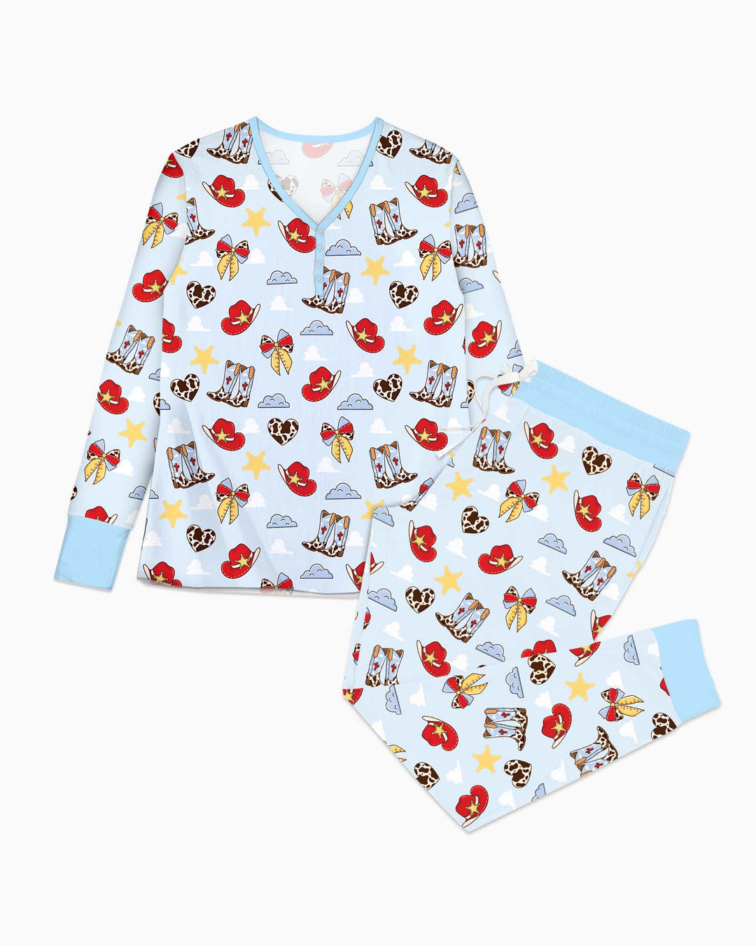 Cowboy Story Bamboo Women Pajama Set