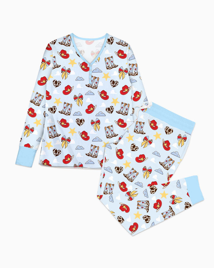 Cowboy Story Bamboo Women Pajama Set