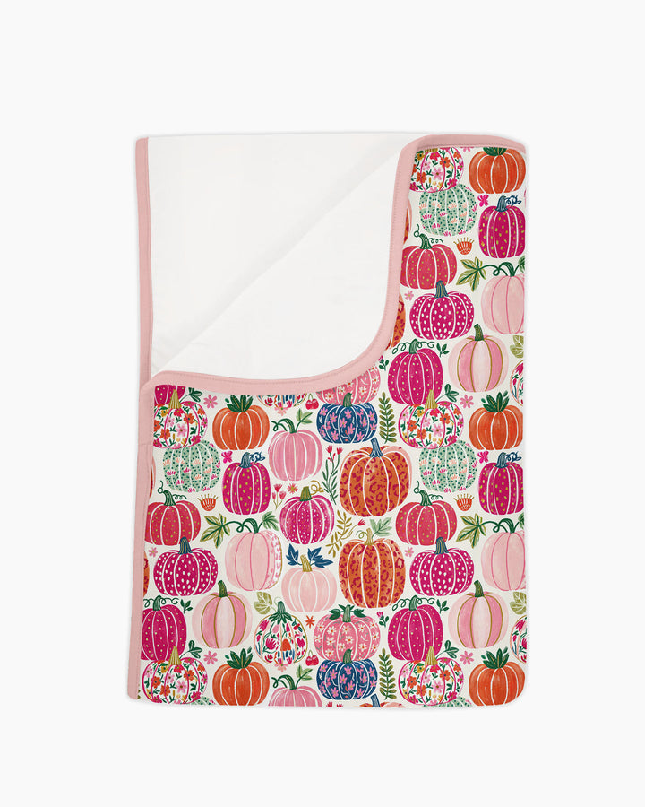 Pumpkin & Bloom Bamboo Blanket