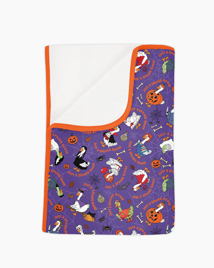 Just A Spooky Goose Family Matching Bamboo Blanket