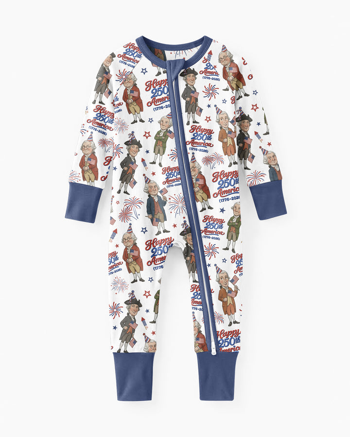 Party Like It's 1776 Family Matching Bamboo Convertible Zippy