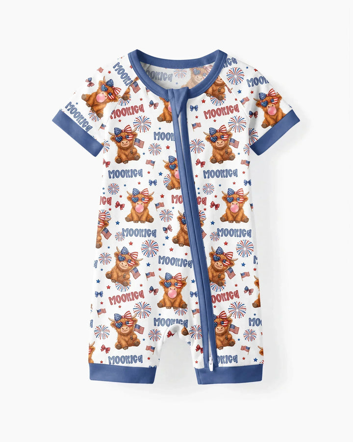 Moo-Rica Cowgirl Bamboo Shorty Zippy