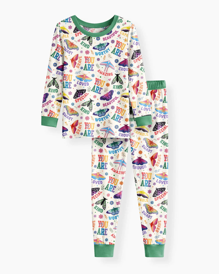 Proud Wings Family Matching Bamboo Two Piece Long Sleeve Pajama Set