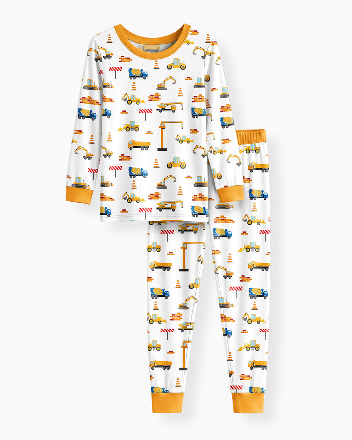 Construction Bamboo Two Piece Pyjamas Set