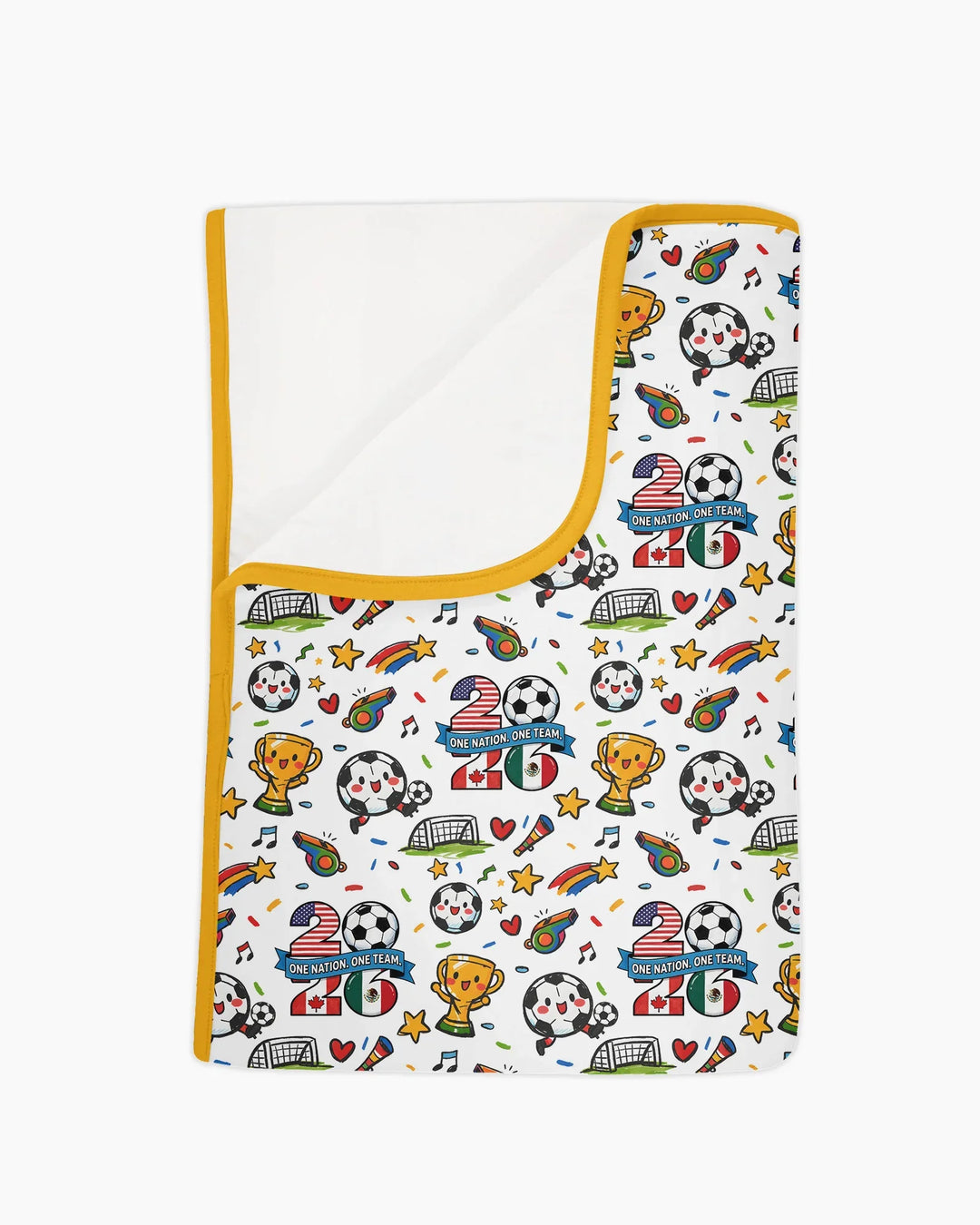 Soccer Fever 2026 Family Matching Bamboo Blanket