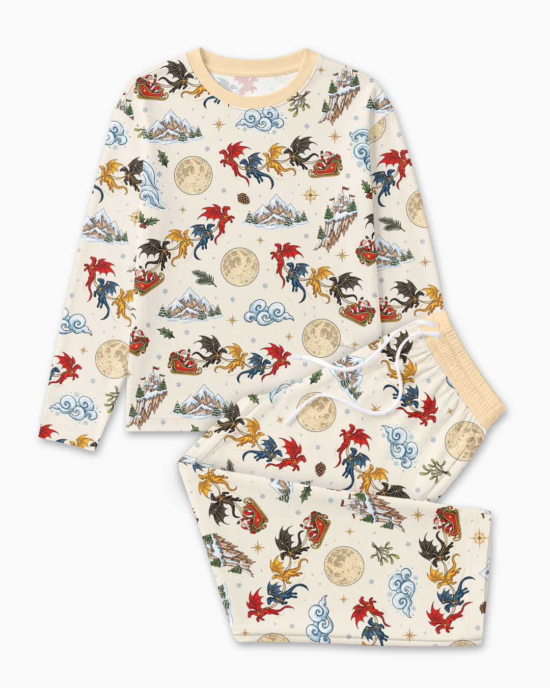 Fourth Wing Christmas Bamboo Men's Pajama Set