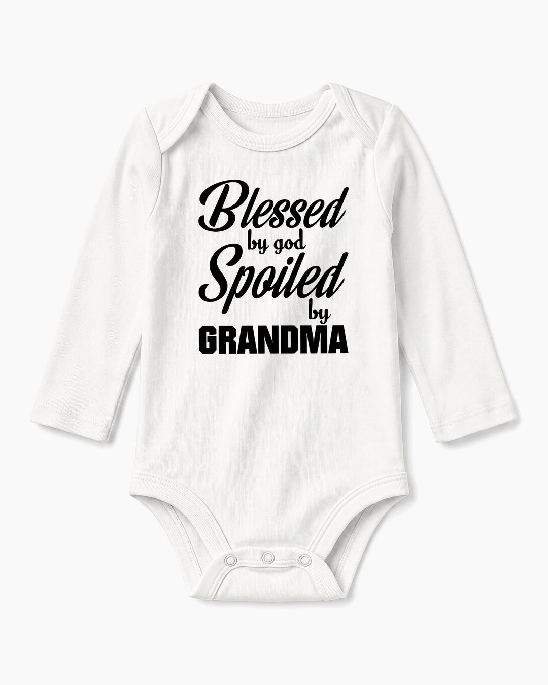 Blessed By God, Spoiled By Grandma Bamboo Bodysuit