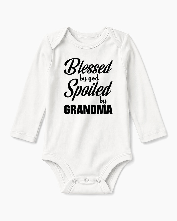 Blessed By God, Spoiled By Grandma Bamboo Bodysuit