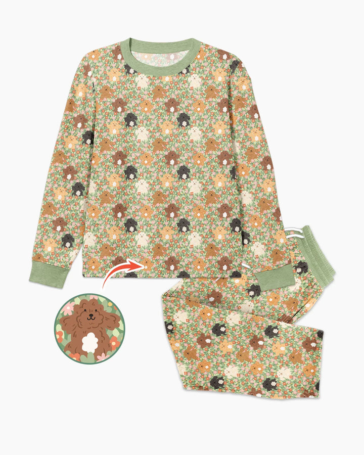 Puppy Garden Family Matching Bamboo Men's Pajama Set