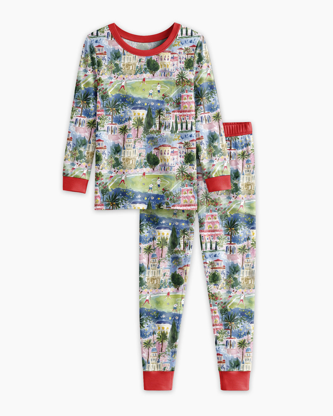 Soccer Tour 2026 Bamboo Two Piece Long Sleeve Pajama Set