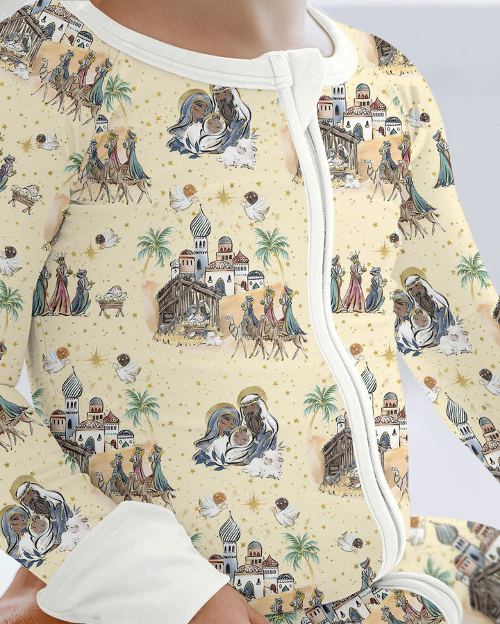 Nativity Christmas Family Matching Family Bamboo Convertible Zippy