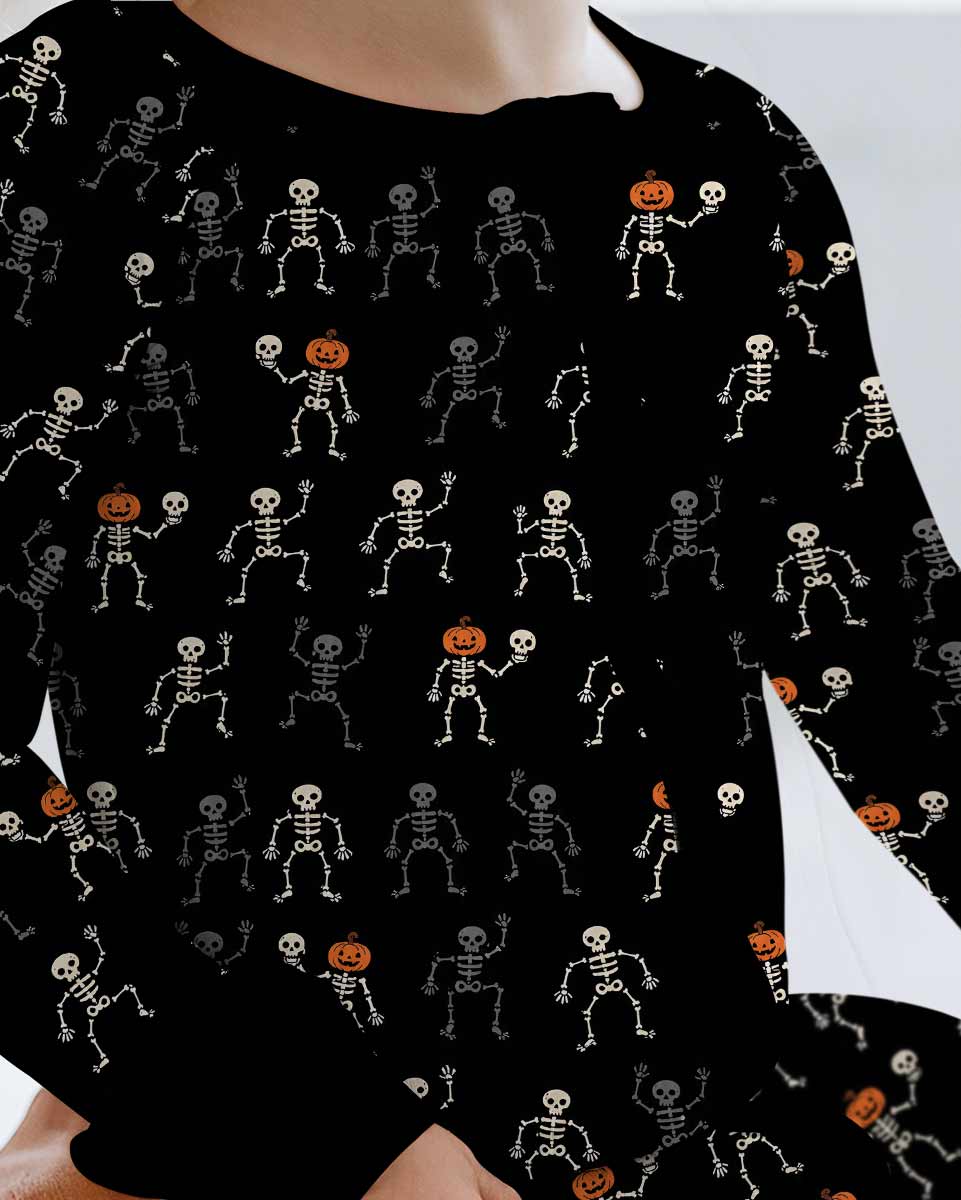 Halloween Dancing Skeleton Bamboo Convertible Zippy