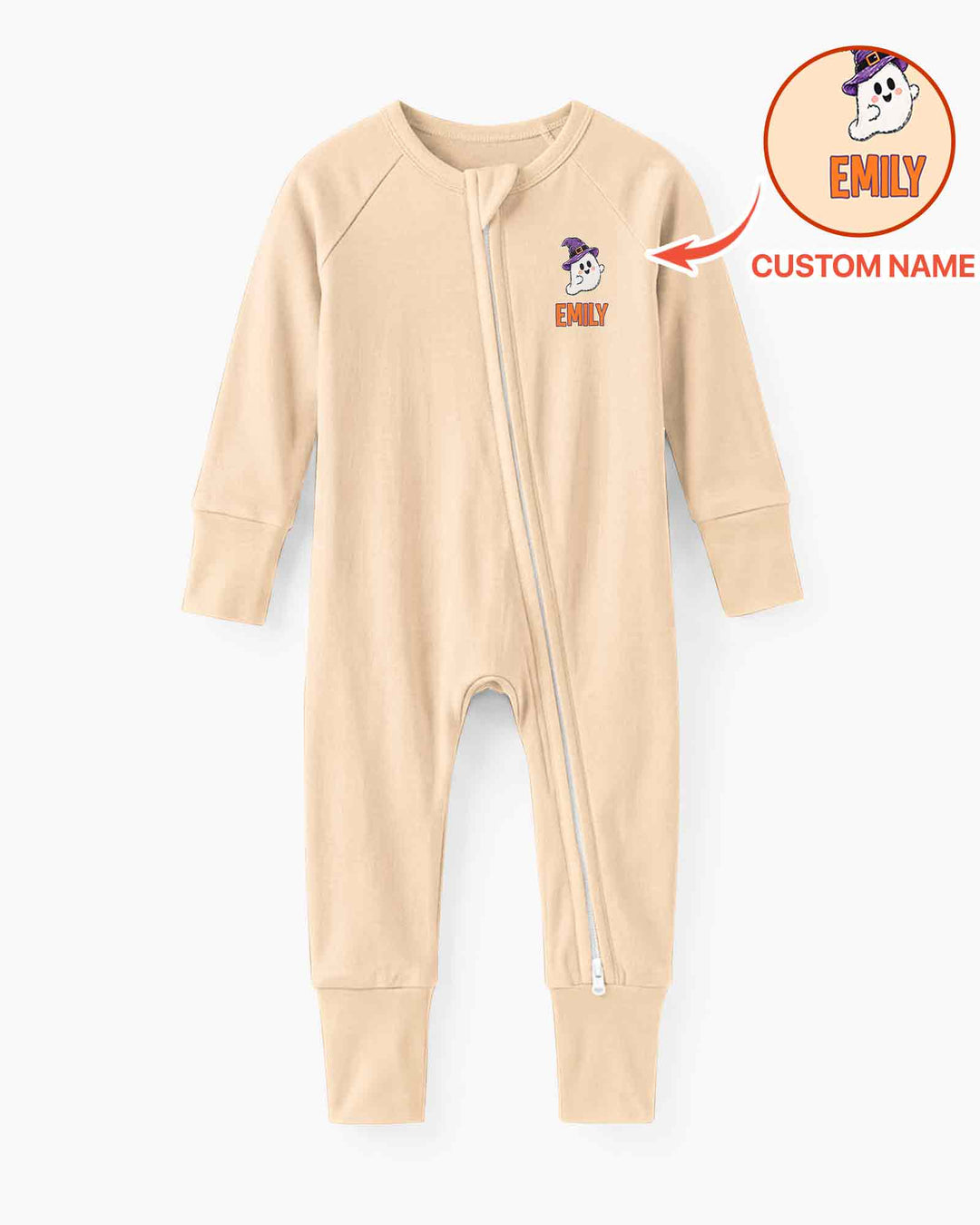 Personalized My First Halloween Baby Ghost Bamboo Convertible Zippy