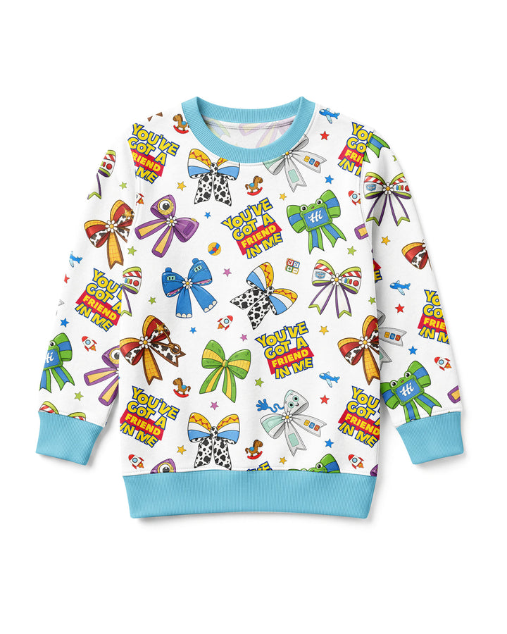 Magical Mirror Bow Bamboo Crewneck Sweatshirt