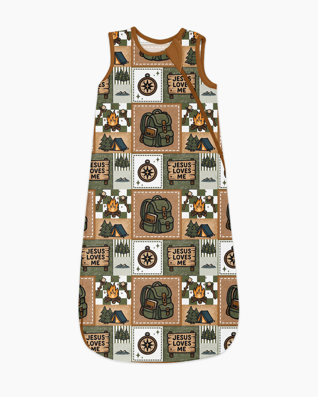 Camping Jesus Loves Me Bamboo Sleep Bag