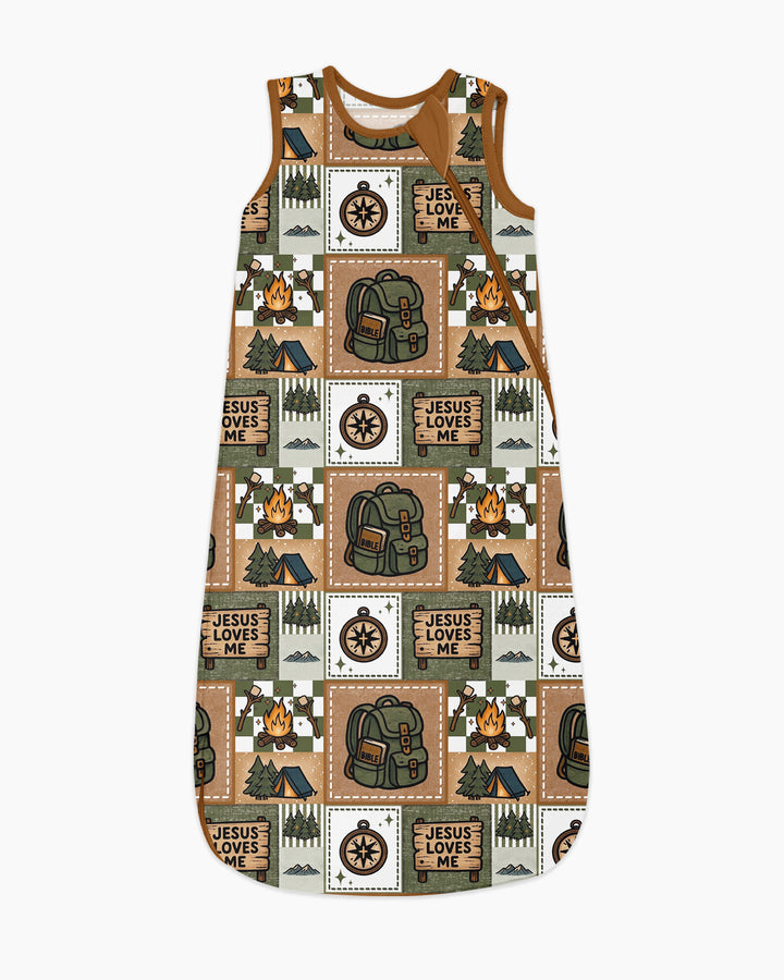 Camping Jesus Loves Me Bamboo Sleep Bag