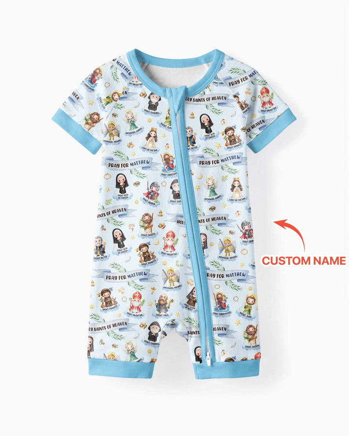 Holy Saints of Heaven Custom Name Bamboo Shorty Zippy