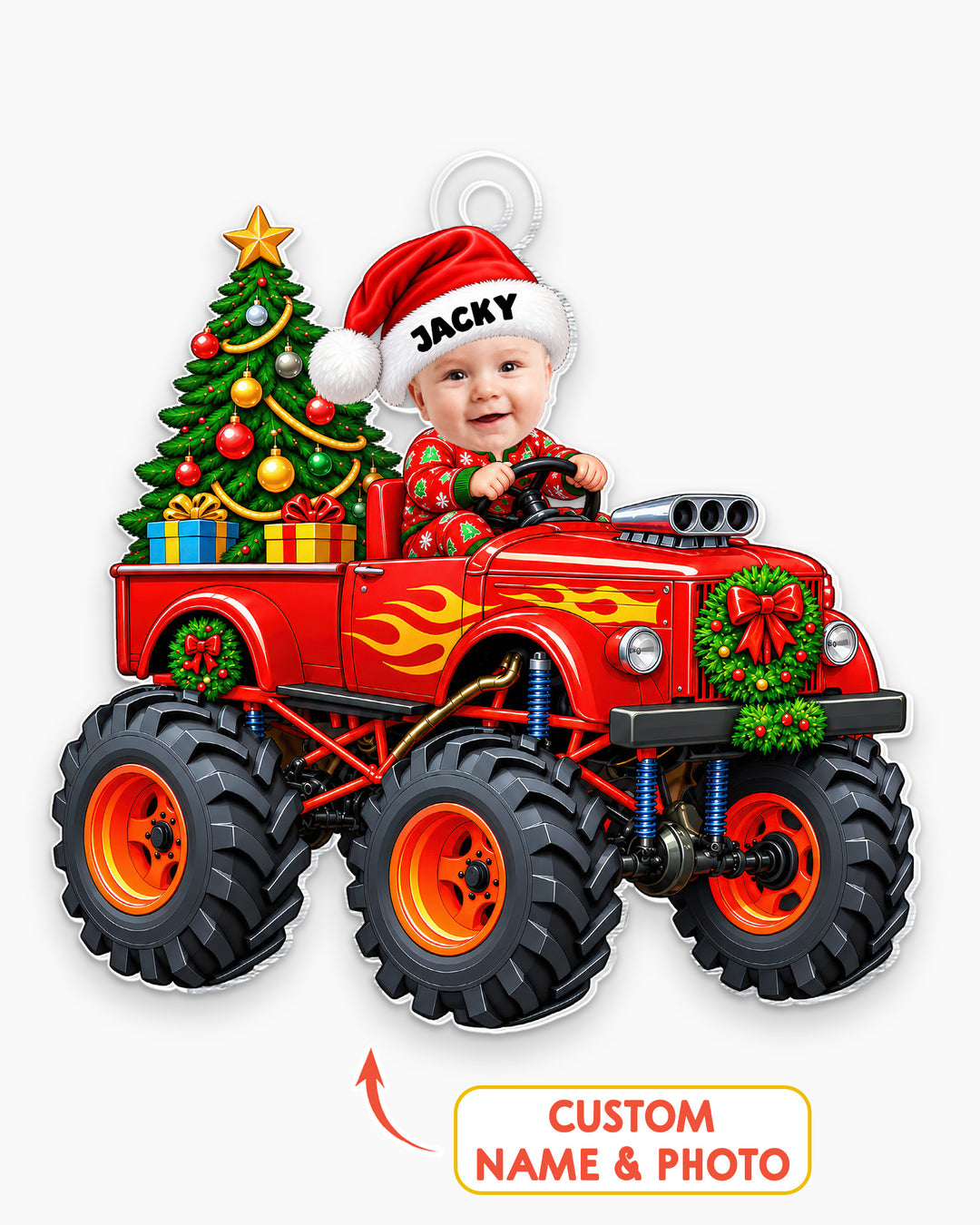 Little Driver Christmas Acrylic Ornament