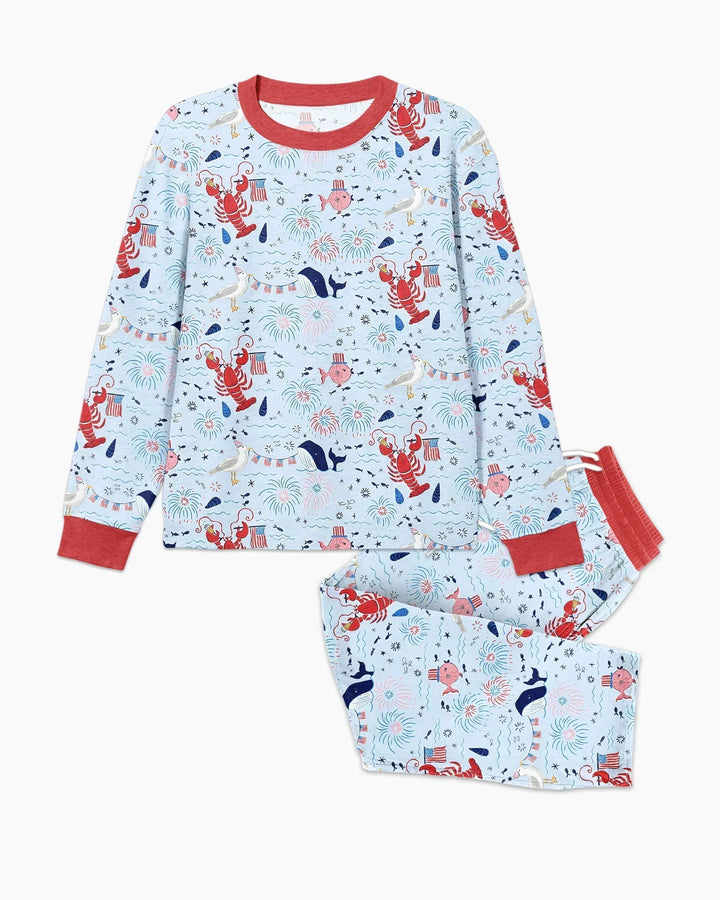 250 Summers Strong Matching Family Bamboo Men's Pajama Set