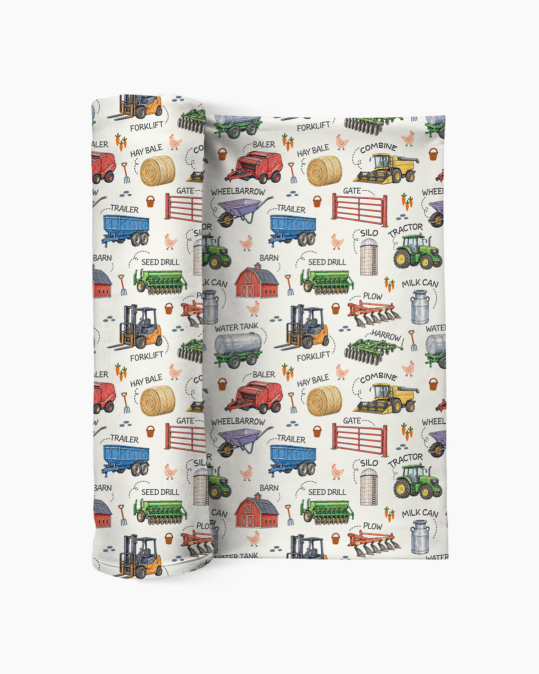 Little Farmer Bamboo Swaddle Blanket