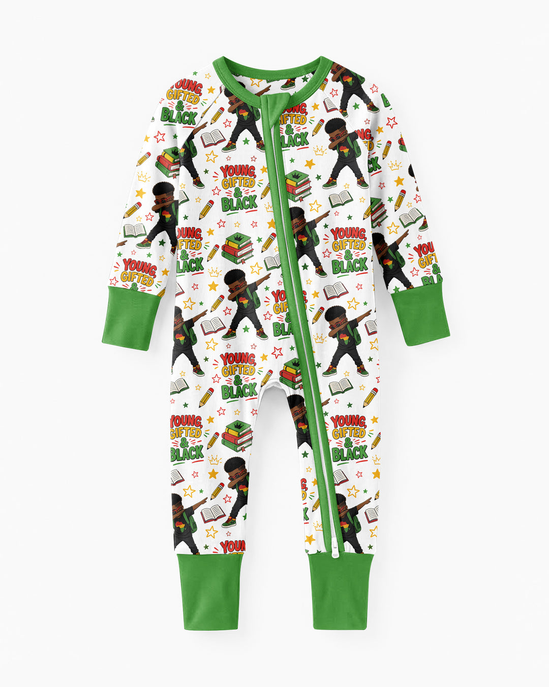 Black Boy Young Gifted & Black Bamboo Convertible Zippy