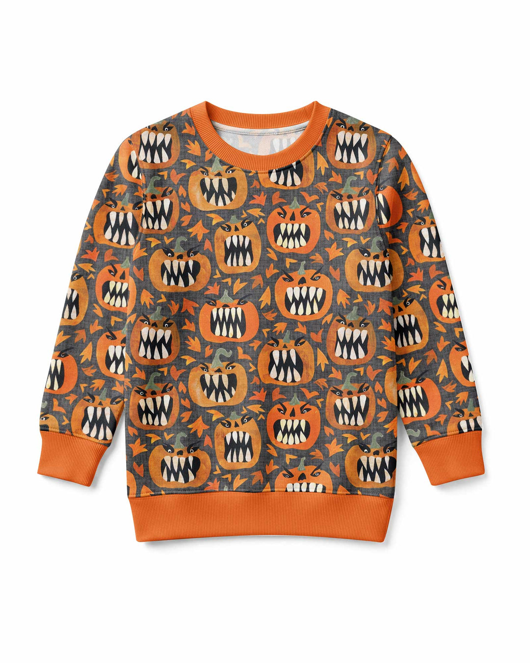 Pumpkin Monsters Bamboo Crewneck Sweatshirt