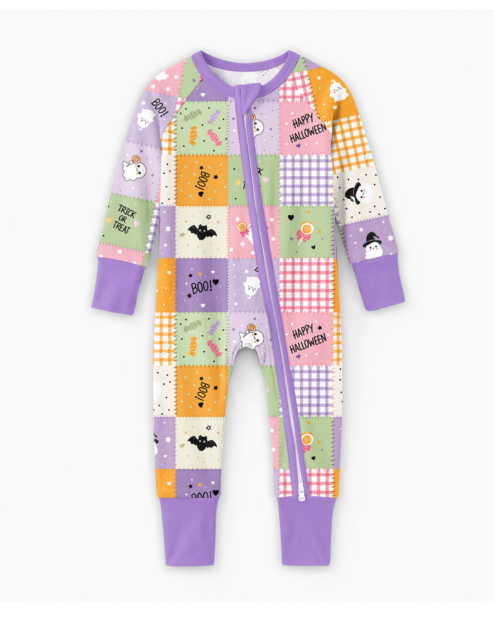 Cute Halloween Patchwork Bamboo Convertible Zippy