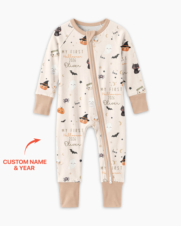 Personalised Baby First Halloween Bamboo Convertible Zippy