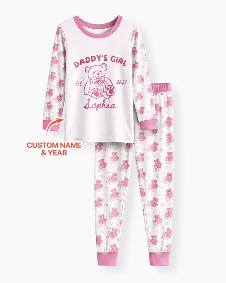 Daddy's Girl Club Bamboo Two Piece Long Sleeve Pajama Set