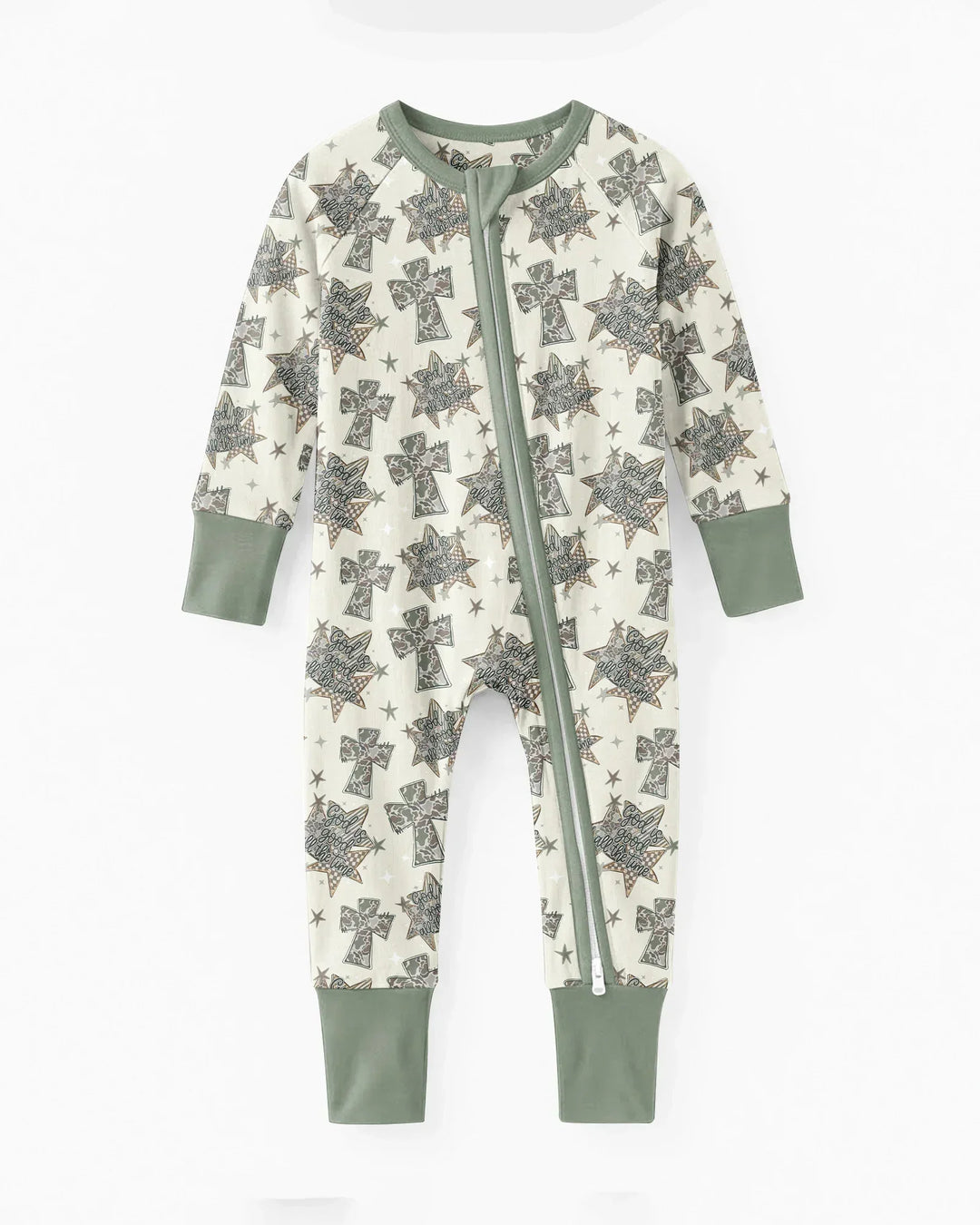 Camo God is Good Family Matching Bamboo Convertible Zippy
