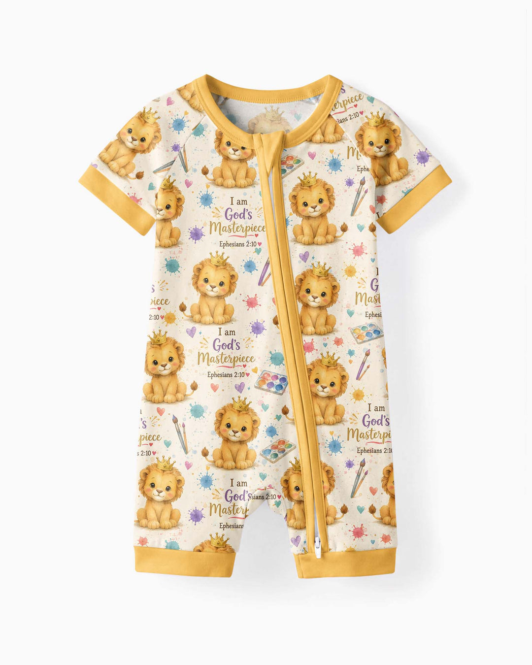 I Am God's Masterpiece Bamboo Shorty Zippy