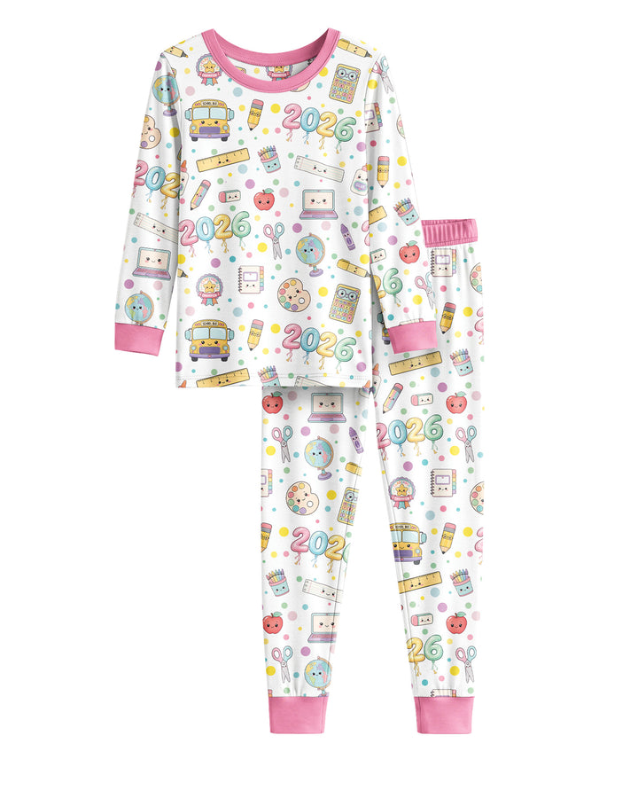 Template Bamboo Two Piece Long Sleeve Pyjamas Set
