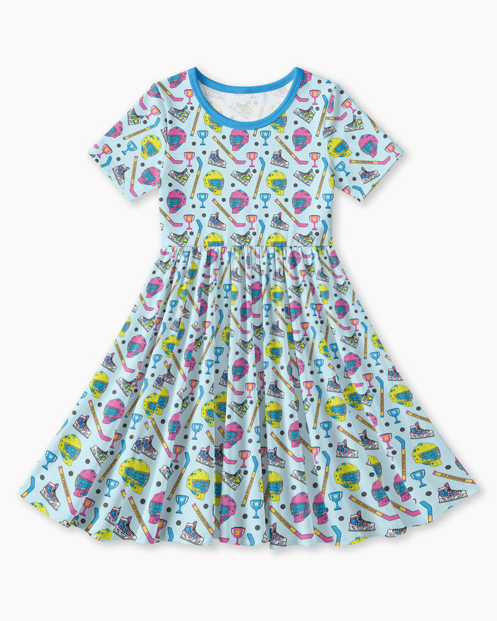 The Ice Hockey Princess Bamboo Twirl Dress