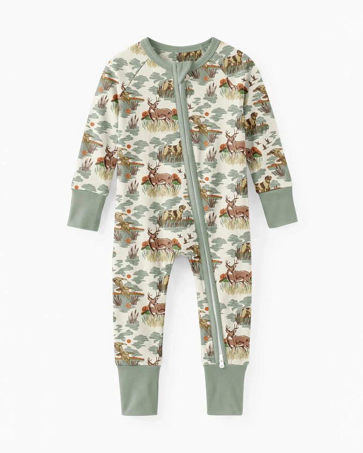 Vintage Hunting Season Daddy& Me Matching Bamboo Convertible Zippy