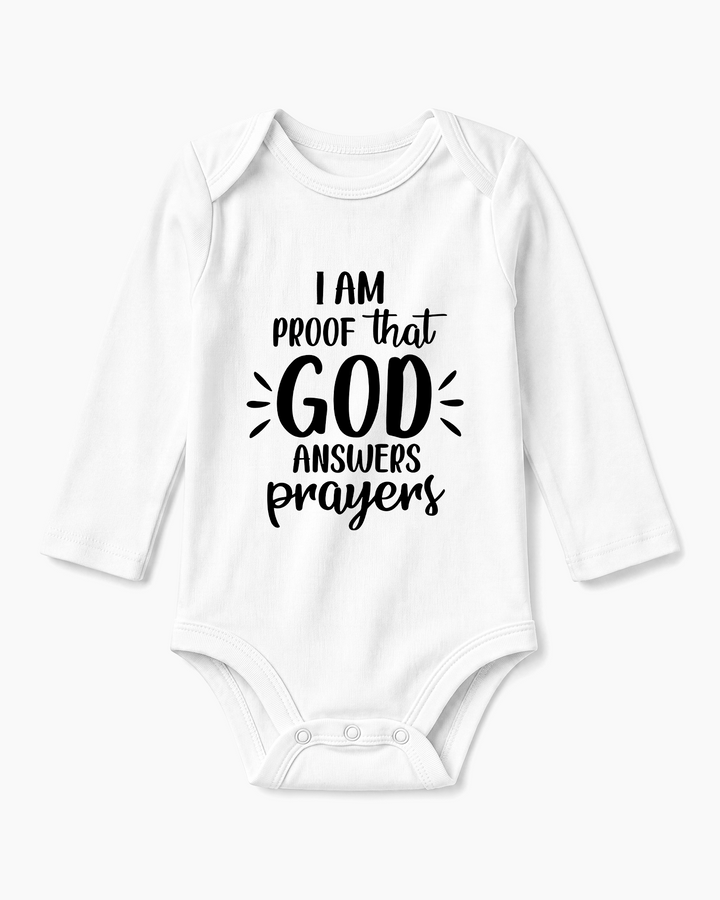 I'm Proof that God Answers Prayers Bamboo Bodysuit