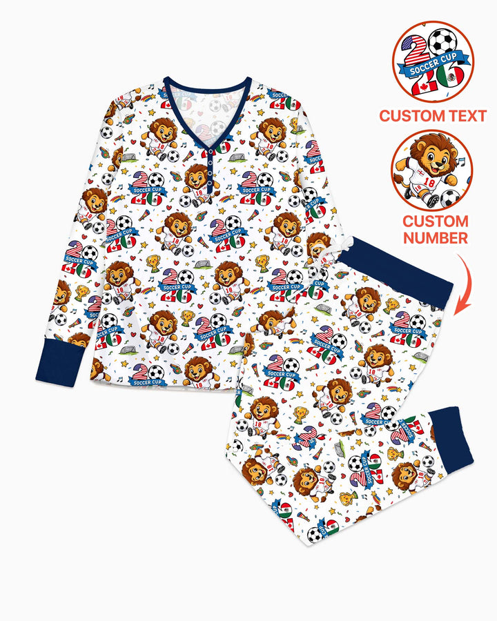 We Are The Champions Soccer Cup 2026 Bamboo Women Pajama Set