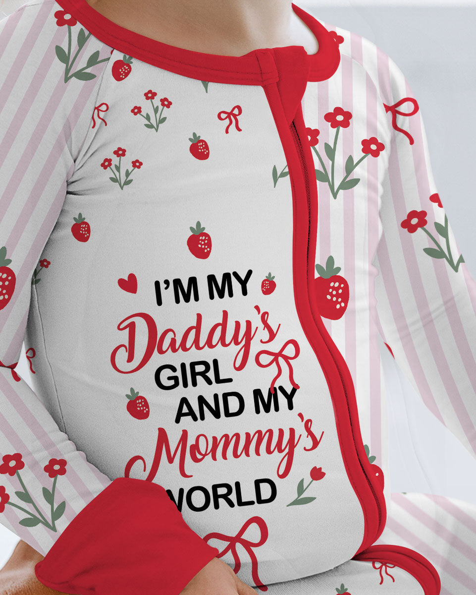 I'm My Daddy's Girl And My Mommy's World Bamboo Convertible Zippy