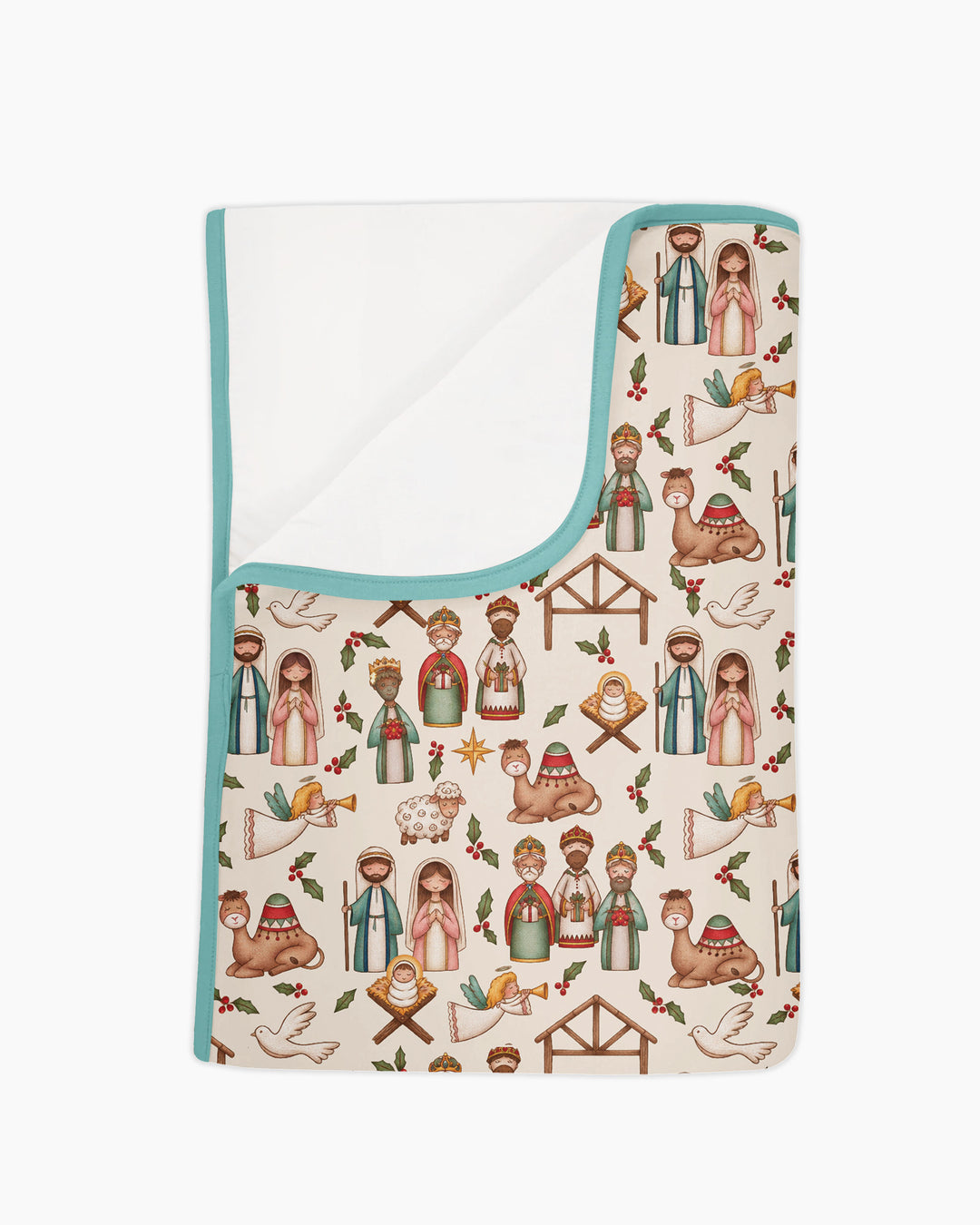 Holy Night Nativity Bamboo Blanket