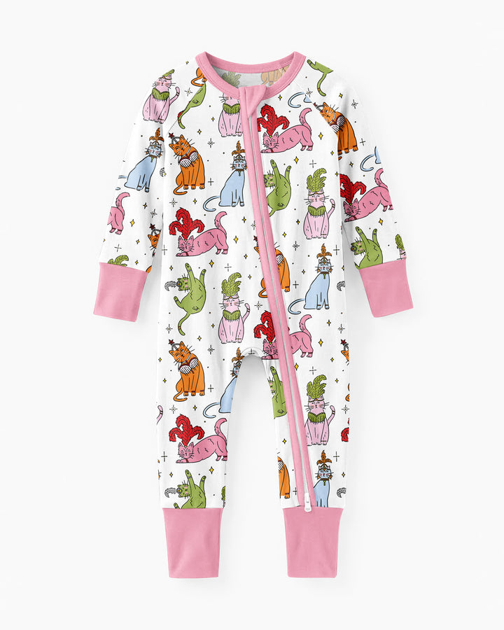 Whimsical Cats Bamboo Convertible Zippy