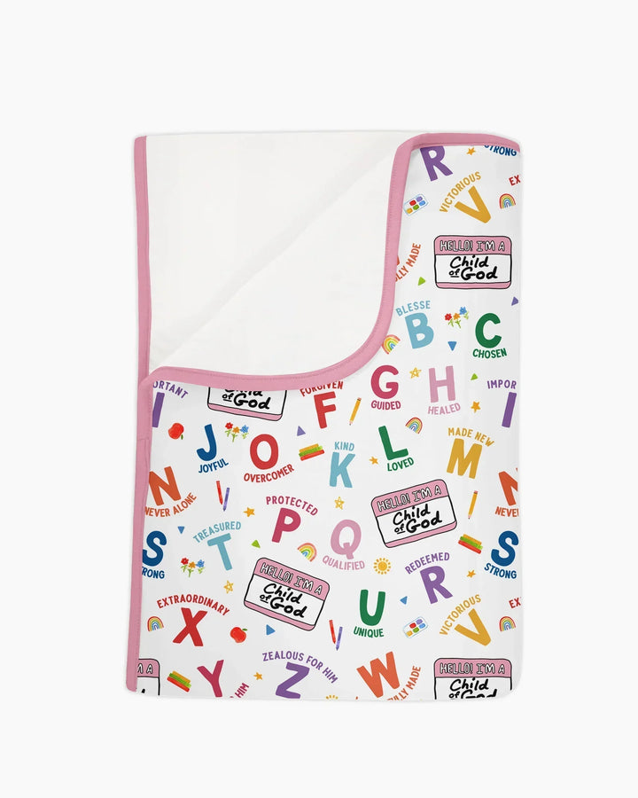 I'm A Child Of God ABCs Bamboo Blanket