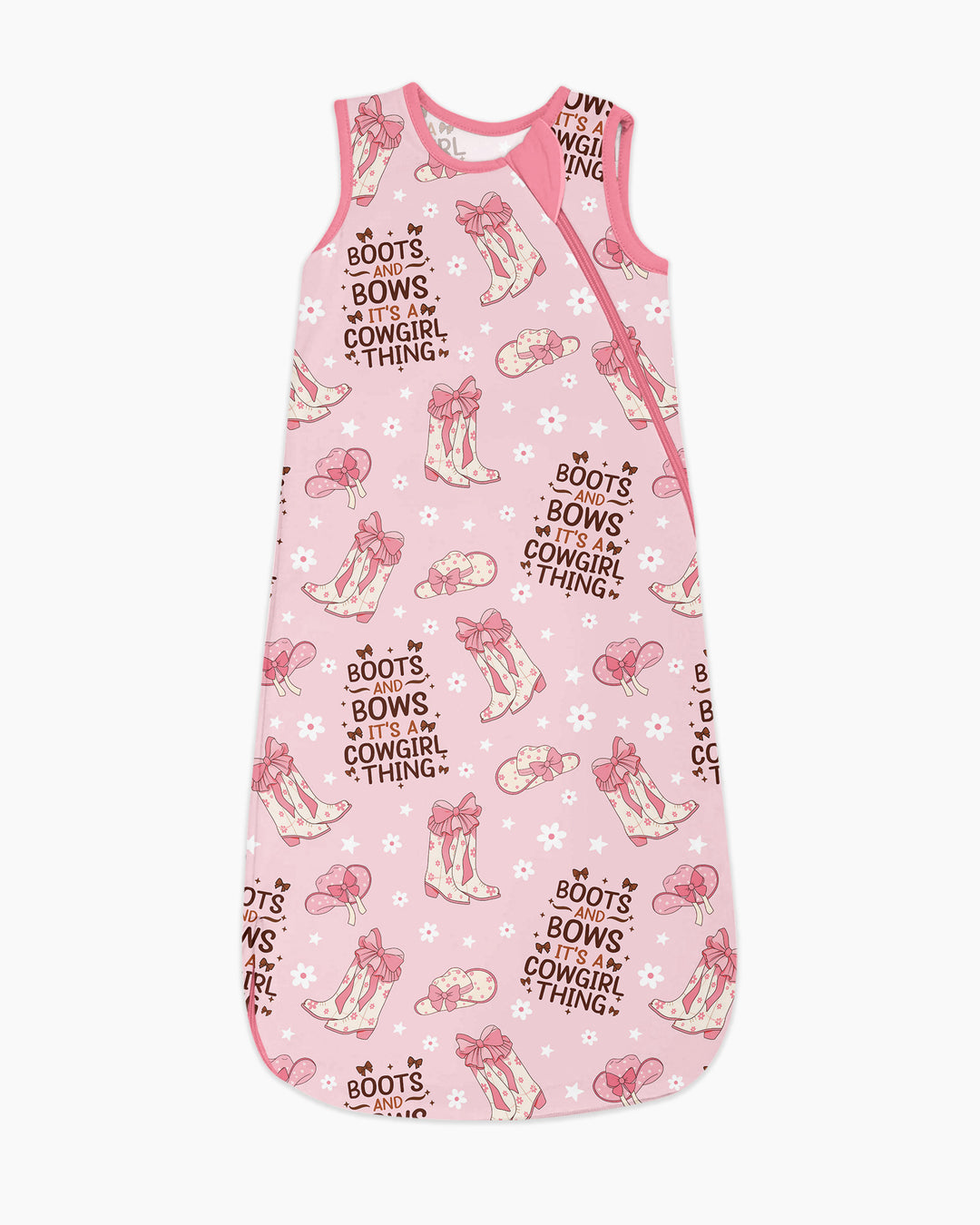 Western Cowgirl Boots And Bows Bamboo Sleep Bag