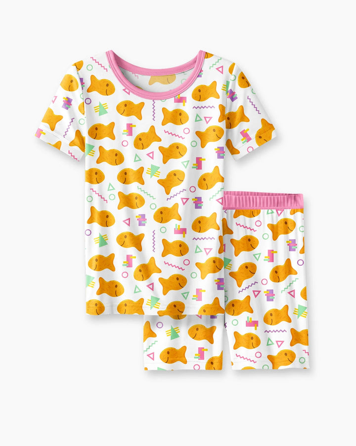 Template Bamboo Two Piece Short Sleeve Shorts Pyjamas Set