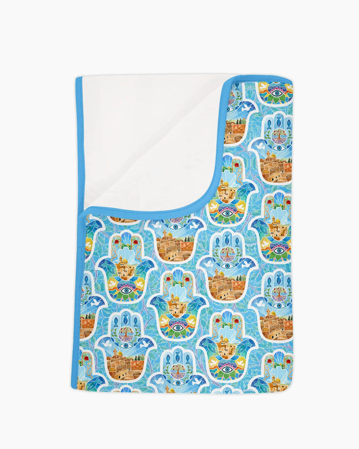 Hamsa Hand Bamboo Blanket